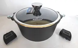 Каструля з мармуровим покриттям Bohmann BH 1730-24 см CR 4,3 л - мініатюра 4