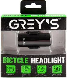 Велосипедна фара Grey's LED 1xCree 6 режимів 200 lm 700mAh (GR10160) - мініатюра 3
