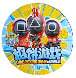 Льодяники Squid Game Dalgona Biscuits Korean Fruit Candy Гра в Кальмара 27г
