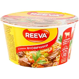 Локшина швидкого приготування Reeva зі смаком яловичини 75 г (927287) - мініатюра 2