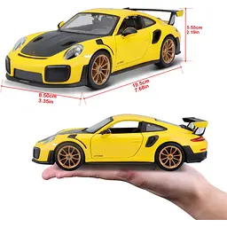 Ігрова автомодель Maisto Porsche 911 GT2 RS 1:24 (31523 yellow) - мініатюра 13
