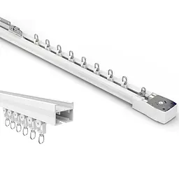 Карниз алюмінієвий для контролера Xiaomi Aqara Curtain Rail (3.5 м, двосторонній) V2 - мініатюра 2