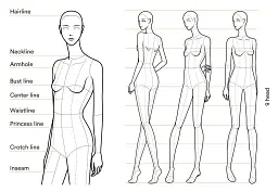 Poses for Fashion Illustration (Card Box) - мініатюра 4