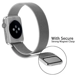 Міланський сітчастий ремінець Primo для Apple Watch 38 мм, 40 мм, 41 мм Silver - мініатюра 2