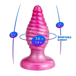 Анальна пробка Silexd Cherry Plug, 9.2 см (рожевий) - мініатюра 2