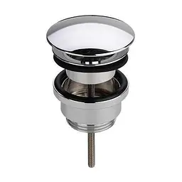 Донний клапан Globus Lux HG15-04A BR (Click-clack), Хром - мініатюра 2