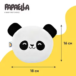 Подушка-грілка Papaella Панда з насінням льону 18х16 см білий (8-33270 білий) - мініатюра 6