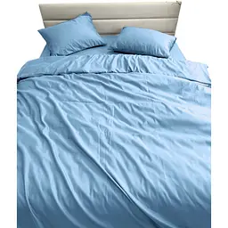 Комплект постільної білизни Ecotton Blue євро полісатин блакитний (25188)