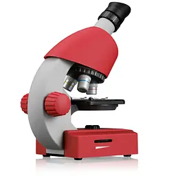 Мікроскоп Bresser Junior 40x-640x Red з набором для дослідів та адаптером для смартфона (8851300E8G000) - мініатюра 3