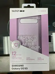 Чохол протиударний з антимікробним покриттям Tech21 Evo Check для Samsung Galaxy S10 5G SM-G977 (6.7") Orchid Purple - мініатюра 4