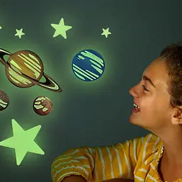 Набір сяючих наклейок 4M Glow Планети та 20 зірок (00-05635) - мініатюра 3