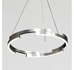Сатинова срібляста LED люстра-кільце в стилі мінімалізм Artlight 3717/80SN - мініатюра 2