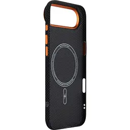 Чохол ArmorStandart LikeCarbon2 SE MagCase для Apple iPhone Air Kevlar Black Orange (ARM89166) [156296] - мініатюра 3