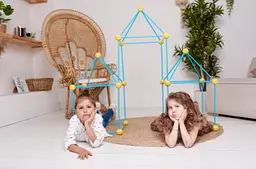Дитячий ігровий 3D конструктор Намет Magic forts 85 деталей - мініатюра 9