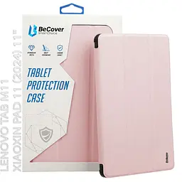 Чохол-книжка BeCover Soft Edge з кріпленням для стілусу для Lenovo Tab M11 -2024 TB-TB330FU/Xiaoxin Pad 11 -2024 11" Pink (712543) - мініатюра 6