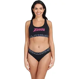 Купальник Zoggs Actionback 2 Piece 42 Чорний (1000-462560.WARR.32)