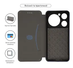 Чехол-книга ArmorStandart G-Case для ZTE Nubia Music Blue - миниатюра 3