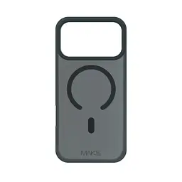 Чохол MAKE Apple iPhone 17 Pro Silicone Aura Magnet Black - мініатюра 4