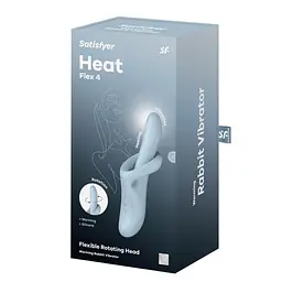 Вібратор Satisfyer Heat Flex 4 23 см блакитний - мініатюра 3
