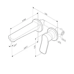 Змішувач для раковини AM.PM X-Joy F85A72600 - мініатюра 6