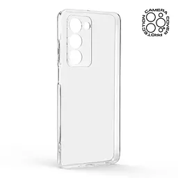 Прозрачный чехол для OPPO A5 4G/A5 5G/A5m 4G с защитой камеры, тонкий, силиконовый, бесцветный, ударопрочный, противоударный бампер с закрытой камерой, ArmorStandart (ARM87387) - мініатюра 2
