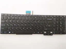 Клавіатура для ноутбуків Sony Vaio SVT15 (Tab 15 Series) чорна без рамки, з підсвічуванням RU/US - мініатюра 2