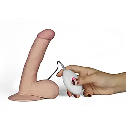 Вібратор Lovetoy The Ultra Soft Dude 7.5" 18 см тілесний - мініатюра 3