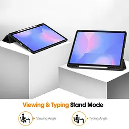Чохол SlimTPU Active Pen Samsung Galaxy Tab S10 FE+ Plus 13.1 SM-X626 SM-X620 Чорний - мініатюра 4