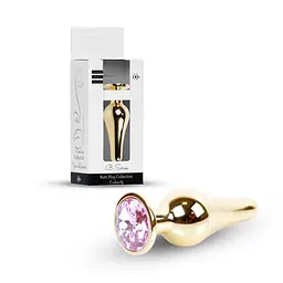 Анальна пробка - Jewellery Gold BUTT PLUG- Rose - мініатюра 1