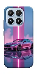 TPU чохол Demsky Pink neon car для Xiaomi 17 Pro