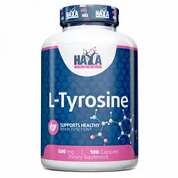 Амінокислота Haya Labs L-Tyrosine 500 mg, 100 капсул