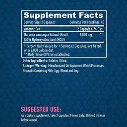 Екстракт гарцинії камбоджійської Haya Labs Garcinia Cambogia 500 мг 90 капсул (820200) - мініатюра 2