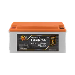 Акумулятор LP LiFePO4 12V (12,8V) - 280 Ah (3584Wh) (BMS 150A/75A) пластик