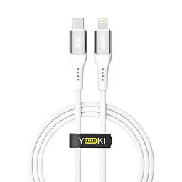 Кабель для заряджання та обміну даними Yoki YK-SO15 SOLID Series Type-C to Lightning 30W 3A/10V 1.2 м Білий