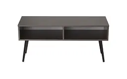 Тумба під TV Невада Ferrum-decor 45x100x38 Чорний метал ДСП Венге Магія 16 мм (FRD-106721) - мініатюра 5