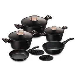 Набір посуду 10 предметів Black Rose Collection Berlinger Haus kuh0014007