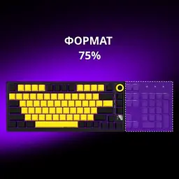 Клавіатура Lorgar KBP7075W Pro RGB Wireless/Bluetooth/USB UA Beige (LRG-KBP7075W-RT-US) - мініатюра 9
