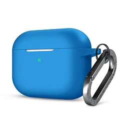 Силіконовий чохол для навушників Apple AirPods Pro, Hang Case, синій, ультратонкий захисний кейс товщиною 2 мм, захист від подряпин, пилу та ударів, компактний, з карабіном для кріплення, ArmorStandart (ARM56073)