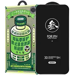 Захисне скло 3D Privacy (GL-27) для Apple iPhone 15 Pro Max (6.7") Чорний Remax teh0031543
