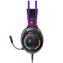 Ігрова гарнітура Defender Flame RGB, кабель 2 м, чорна (64555) - мініатюра 3