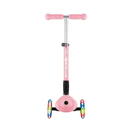 Самокат Globber Junior Foldable Lights пастельно-рожевий з квітами, до 50 кг, 2+ - мініатюра 7