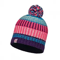 Шапка Buff Junior Knitted & Polar Hat Hops Plum Різнокольоровий