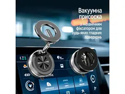 Автомобільний тримач для смартфона ColorWay MagSafe 360 Black (CW-CHM21-BK) - мініатюра 4