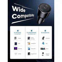 Зарядний пристрій UGREEN CD239 63 Вт з портом USB-C 45 Вт/USB-A 18 Вт Black (90645) - мініатюра 6