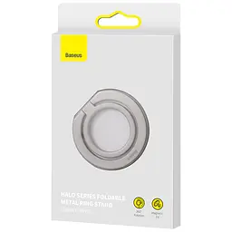 Тримач для телефону Baseus Halo Series Foldable Metal Ring (Single ring) (SUCH00001) Silver - мініатюра 6