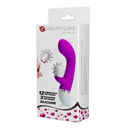 Вібратор-кролик Pretty Love Sheila Rolling Vibrator Purple з імітацією оральних пестощів, 19.4х3.8 см фіолетовий - мініатюра 9
