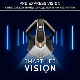 Tefal Праска-парогенератор Pro Express Vision, 3000Вт, 1200мл, паровий удар -800гр, постійна пара - 180гр, керам. підошва, чорно-золотий - мініатюра 8