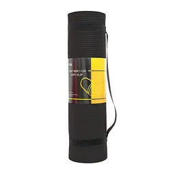 Килимок спортивний Cornix NBR 183 x 61 x 1 cм для йоги та фітнесу XR-0013 Black