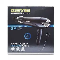 Фен для волосся Gemei GM-129 Потужний 2200 Вт (42247-GM-129_737) - мініатюра 4