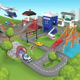 Ігровий набір Driven Pocket Series Build-A-City Мега набір, 140 деталей (WH1136Z) - мініатюра 6